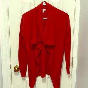 Long ruffled cardigan!